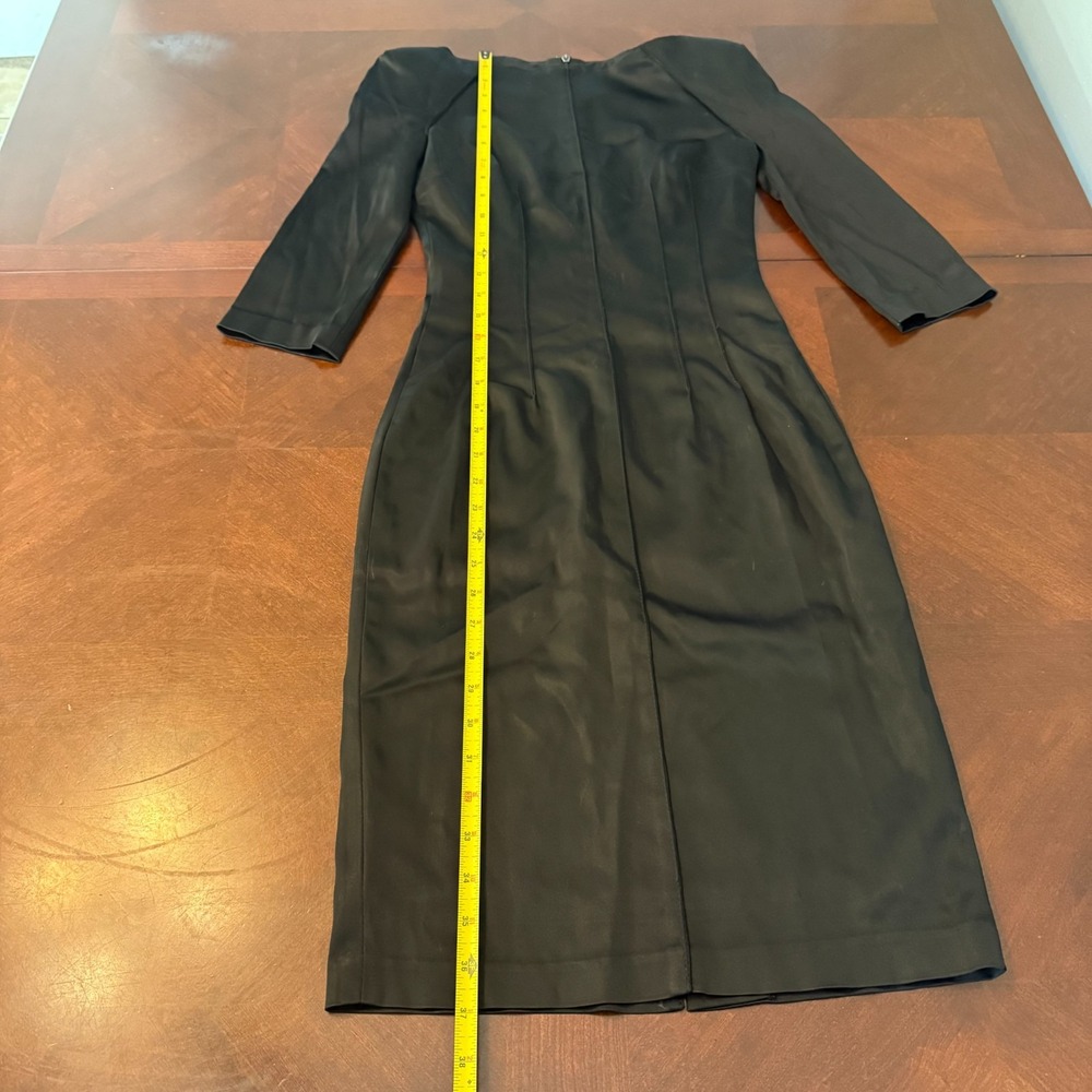 Bolero Black‎ Dress Women's  XS Sheath Midi Cocktail Evening Formal - Picture 9 of 14